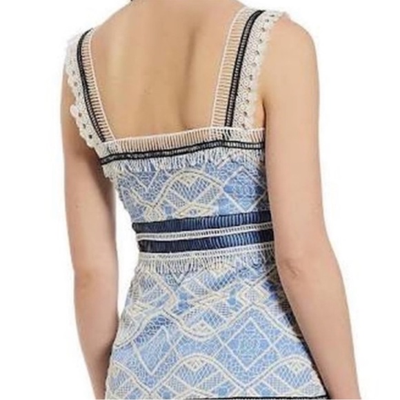 Gianni Bini Tiered blue dress size 4 - Picture 3 of 5